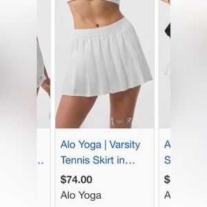 Alo varsity tennis skirt